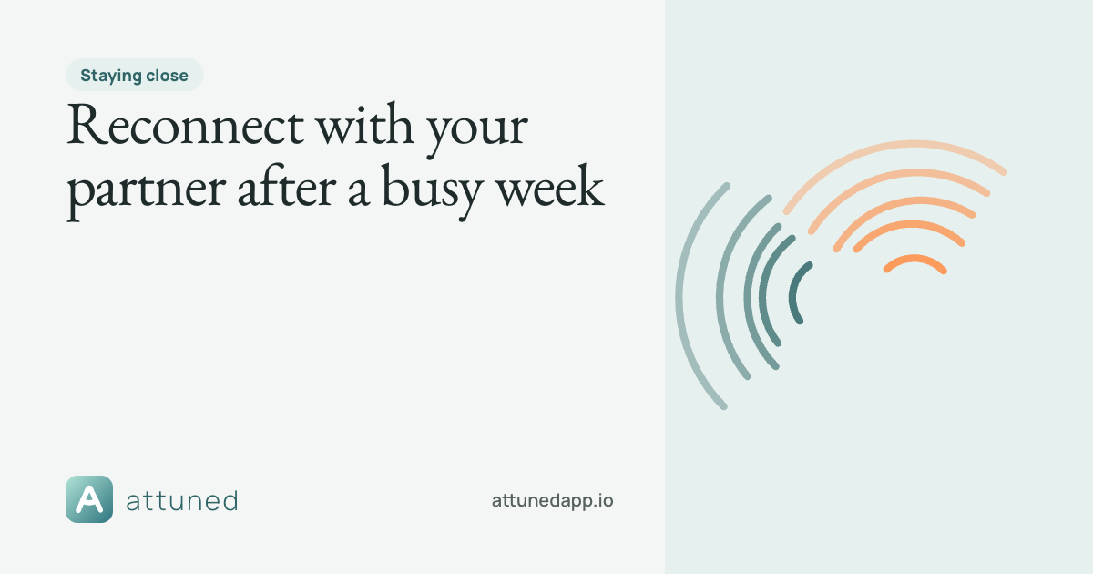 Share card: Reconnect with your partner after a busy week