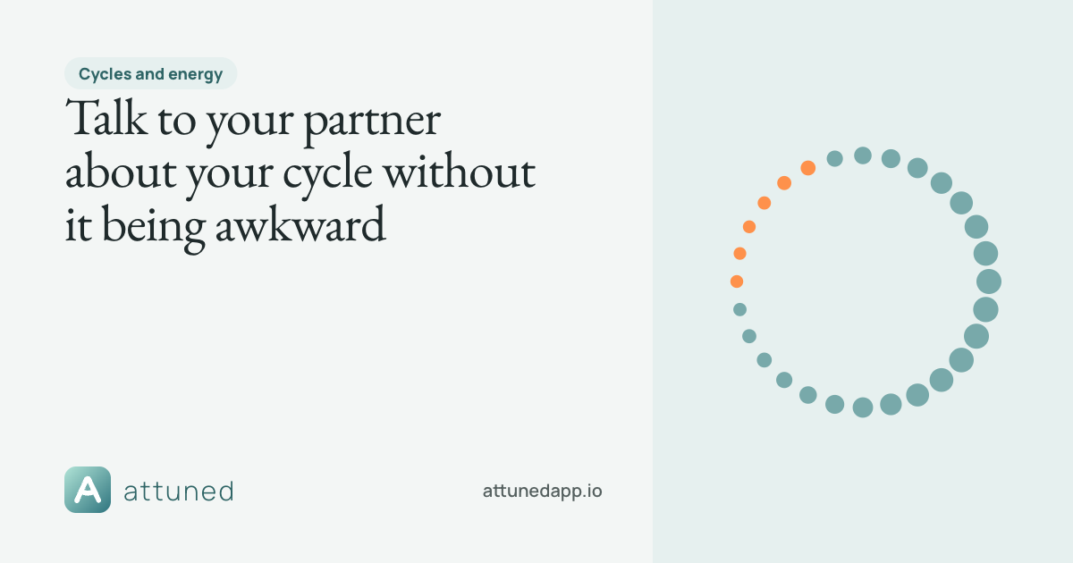 Share card: Talk to your partner about your cycle without it being awkward
