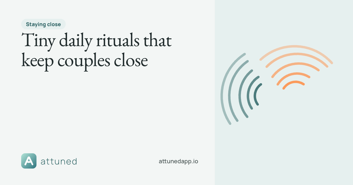Share card: Tiny daily rituals that keep couples close